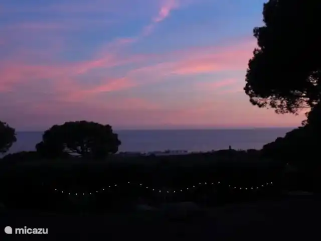 Gîte sur domaine Côte de Barcelone | Espagne, Barcelone, Sant Andreu de Llavaneres  - finca Vue du soleil du soir