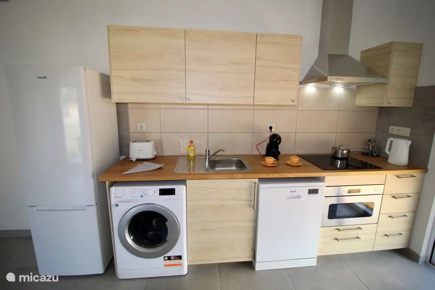 Cocineta bien equipada