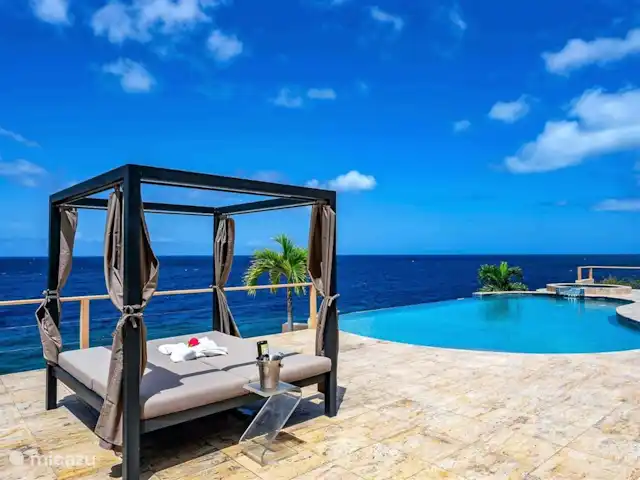 Villa Magic Time - Bord de mer | Curaçao, Banda Abou (ouest), Coral Estate, Rif St.Marie - villa Transat et piscine à débordement + bain à remous
