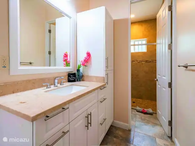 Villa Magic Time - Bord de mer | Curaçao, Banda Abou (ouest), Coral Estate, Rif St.Marie - villa Salle de bain rose