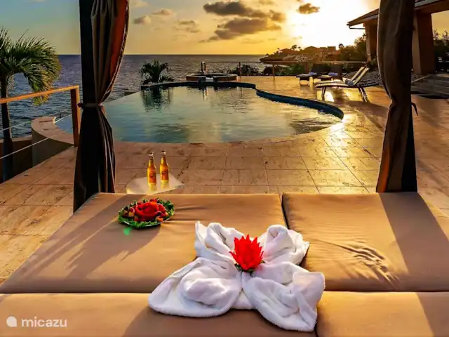 Villa Magic Time - Bord de mer | Curaçao, Banda Abou (ouest), Coral Estate, Rif St.Marie - villa Vue depuis le transat