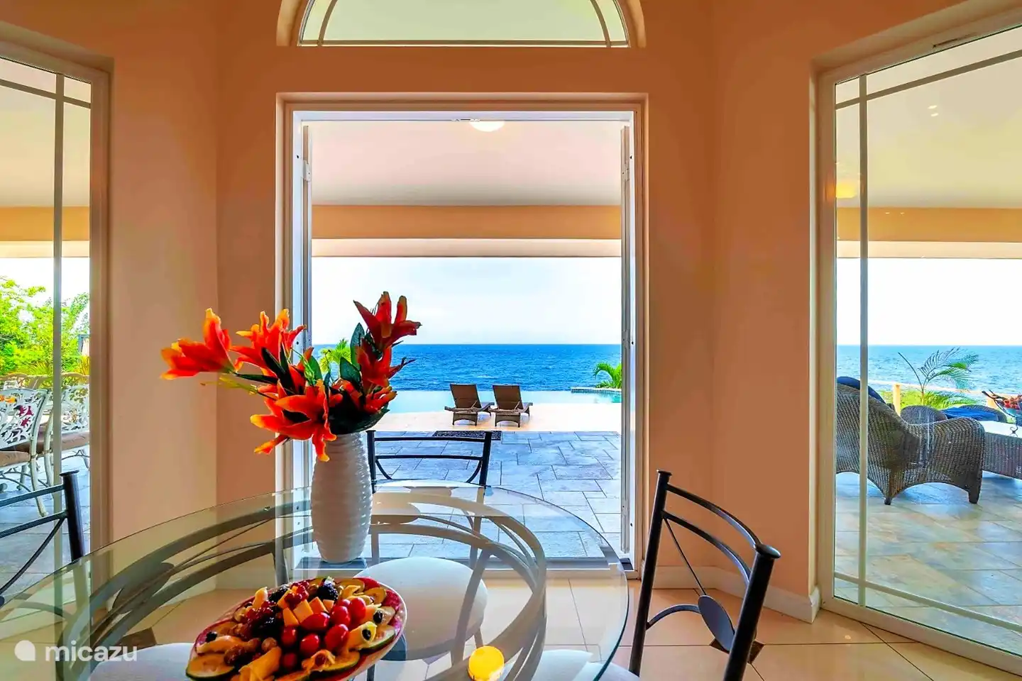 View from little breakfast table