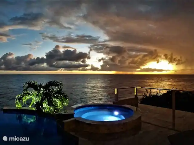 Villa Magic Time - Bord de mer | Curaçao, Banda Abou (ouest), Coral Estate, Rif St.Marie - villa Vue sur la mer coucher de soleil