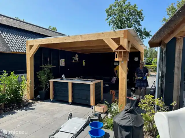 bungalow huren in Nederland, Noord-Brabant, Baarle-Nassau – Rietdekker Overdekt terras