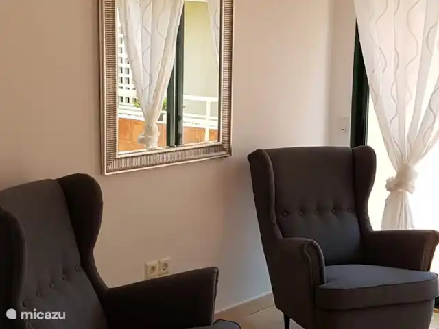 Wandelen, Spanje, Costa Blanca, Altea la Vieja, appartement Appartement Grand la Nova Zitje hoofdslaapkamer