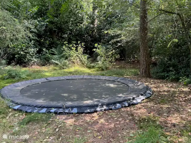 Giethmenseveld la plus belle maison | Pays-Bas, Overijssel, Giethmen - bungalow Un grand trampoline pour les enfants.
