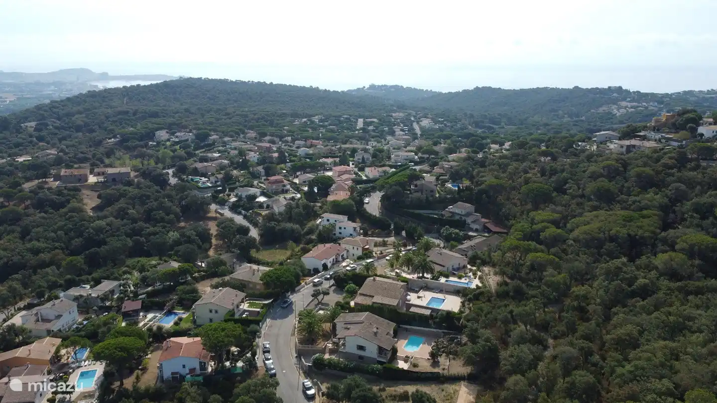 Environment with the sea in the background