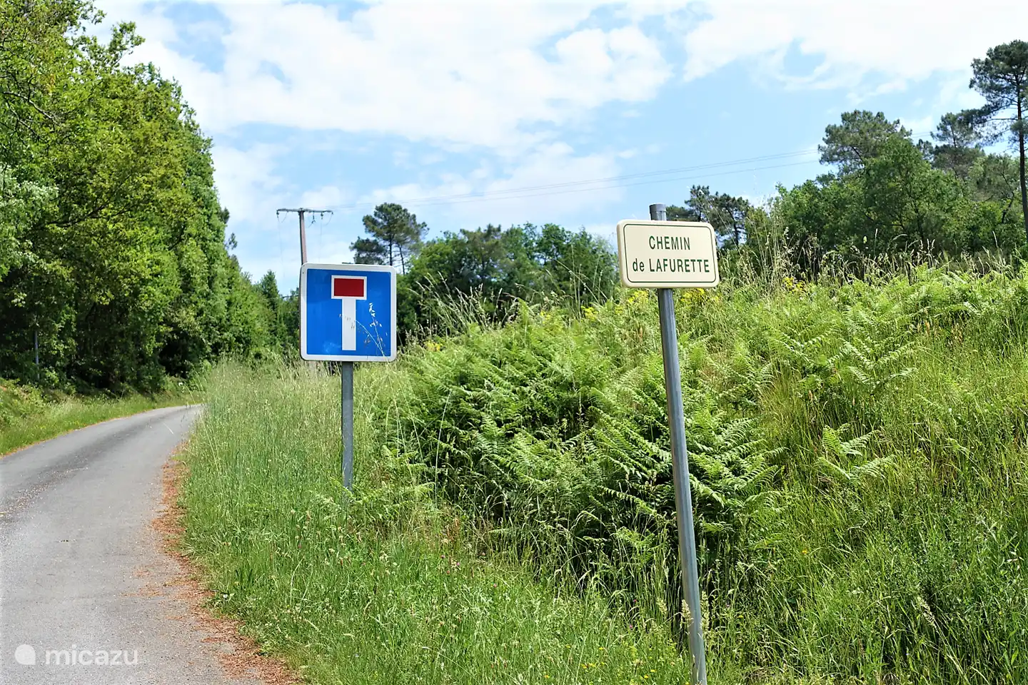 very quiet because no through traffic