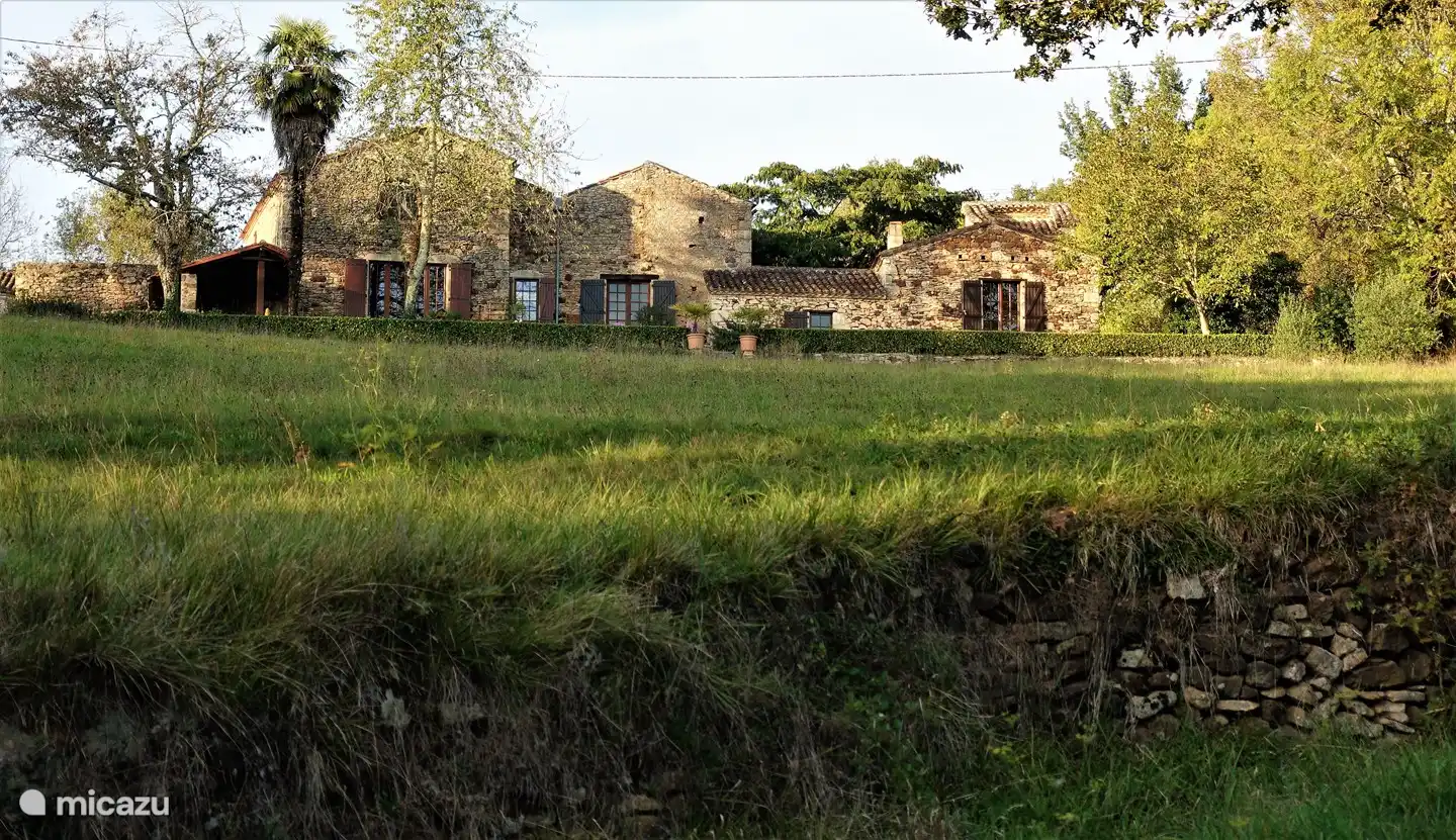 on the right is the gite and on the left the house that is not inhabited