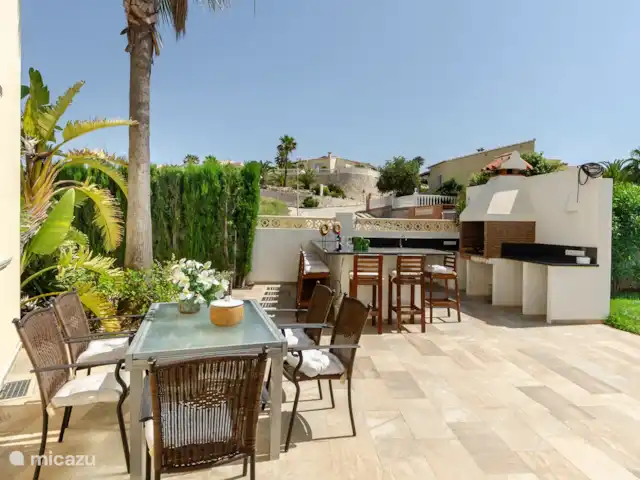 Vue panoramique | Espagne, Costa Blanca, Benitachell - villa Barbecue avec table et chaises