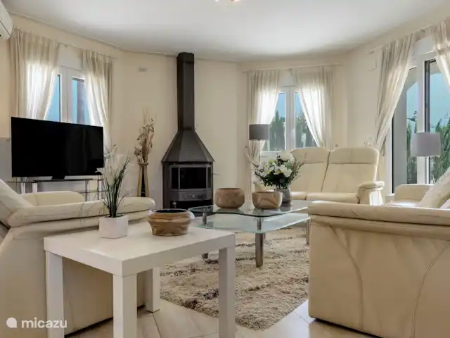 Vue panoramique | Espagne, Costa Blanca, Benitachell - villa Salon avec TV plasma