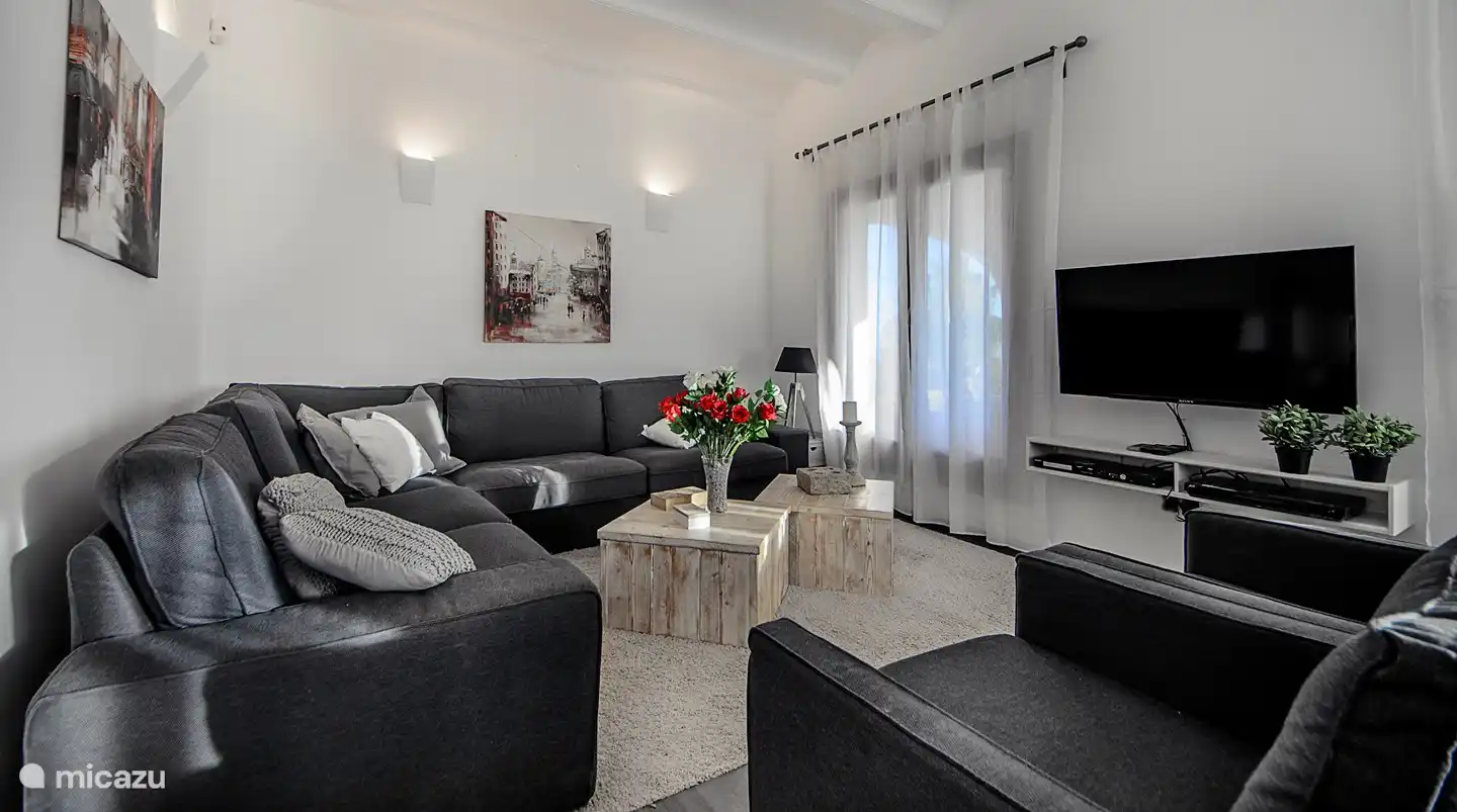 Living room with plasma TV