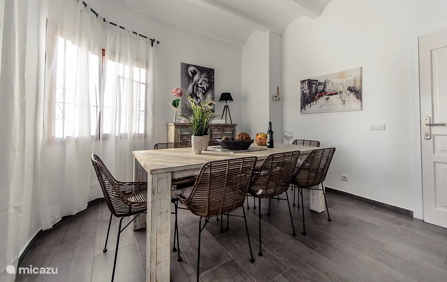 Living room with plasma TV