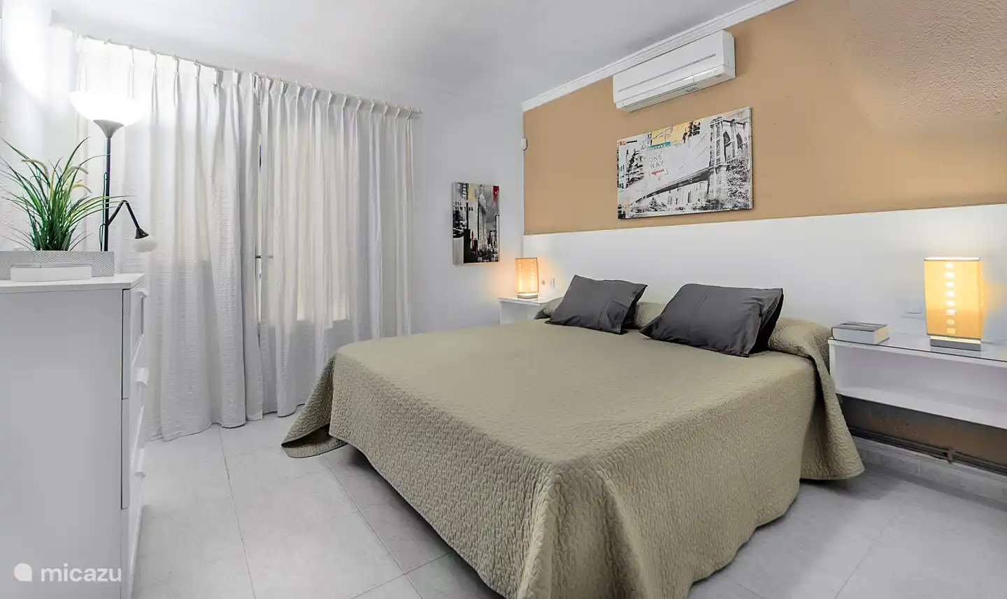 Bedroom with air conditioning