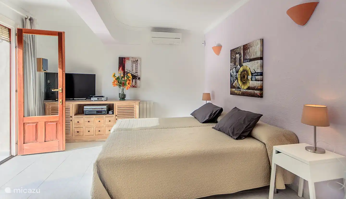 Bedroom with air conditioning