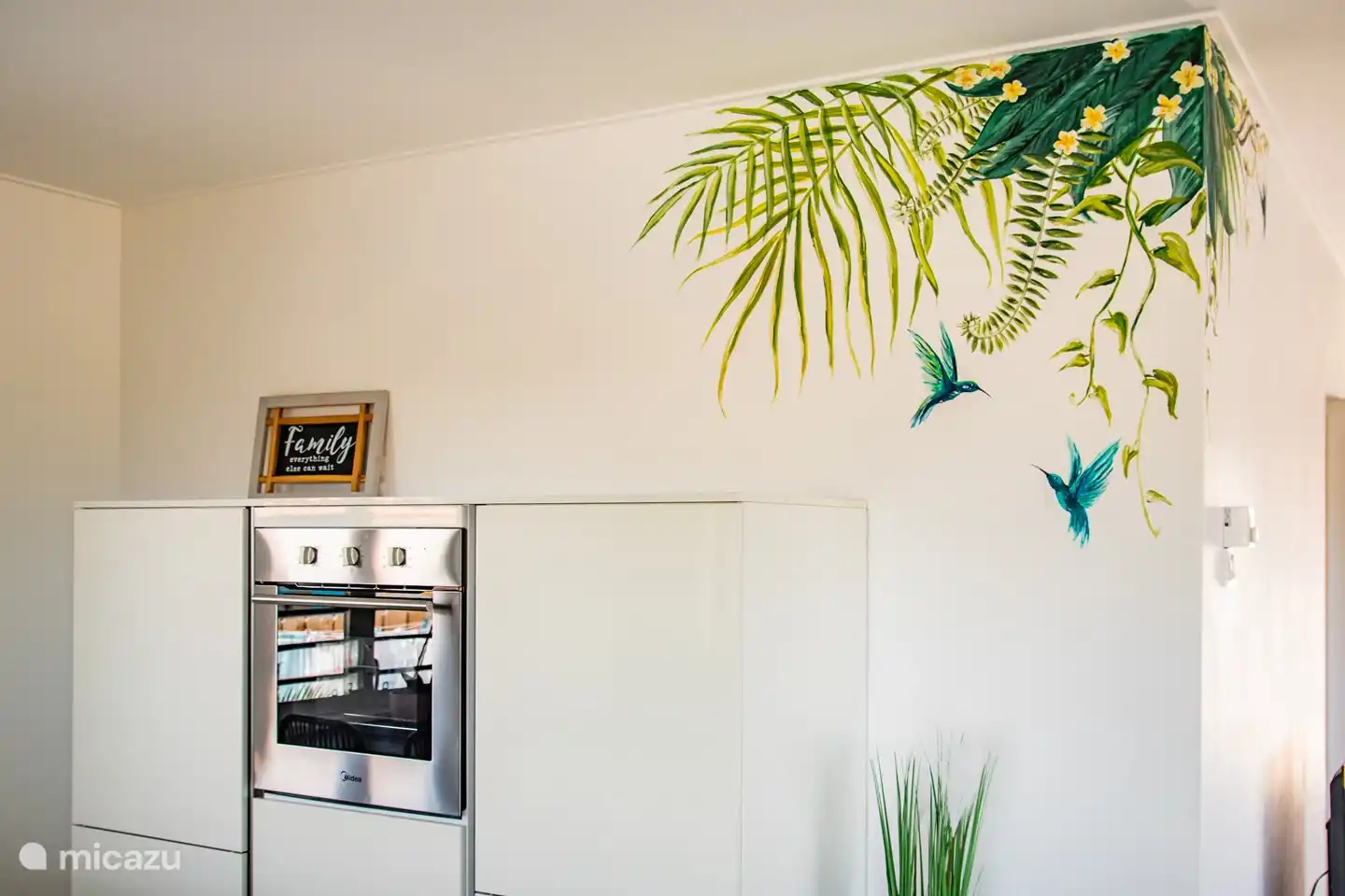 horno combinado en la cocina de lujo Malibu 