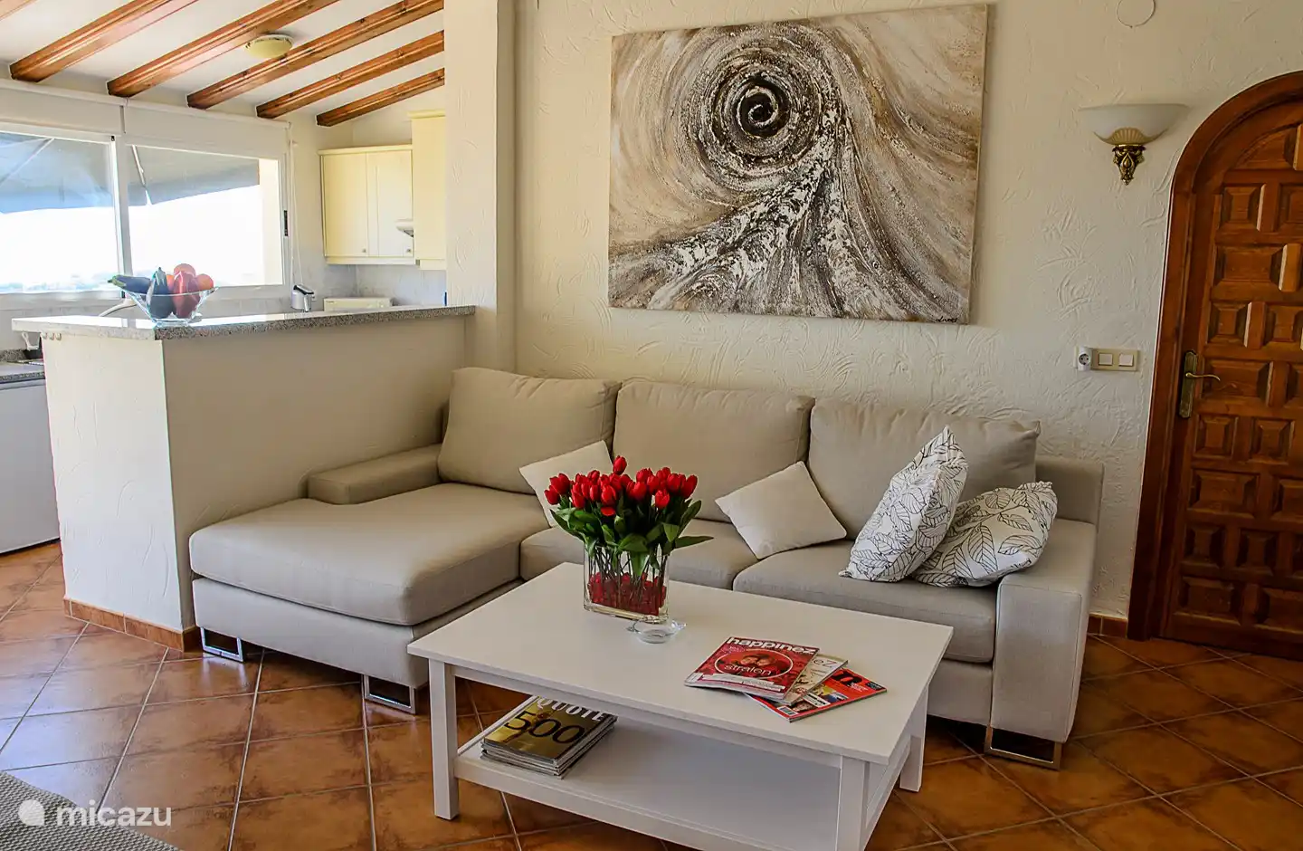 Living room with plasma TV