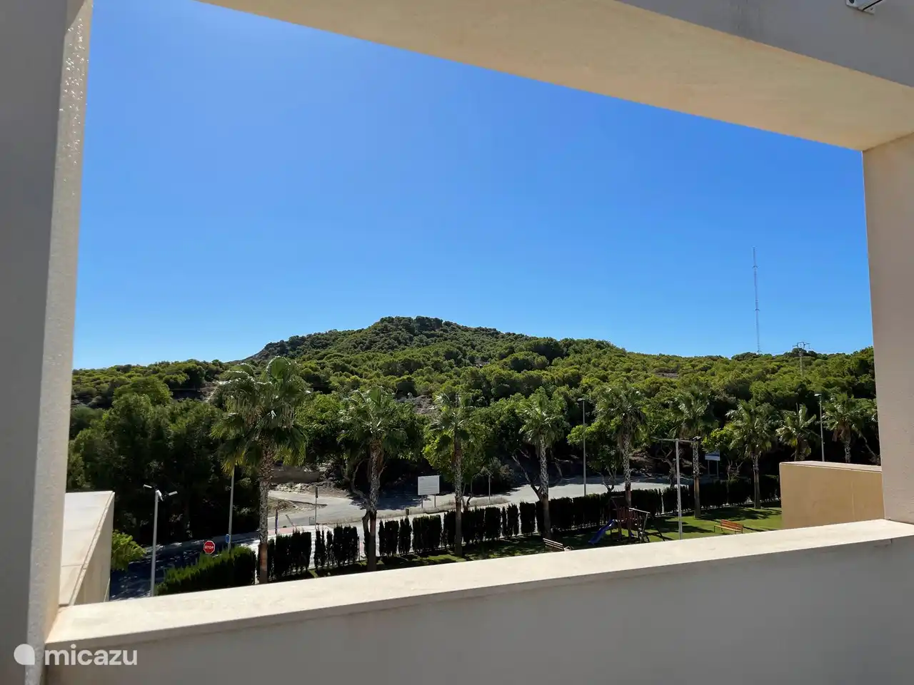 Blick auf Naturschutzgebiet und Mountainbike-Strecken