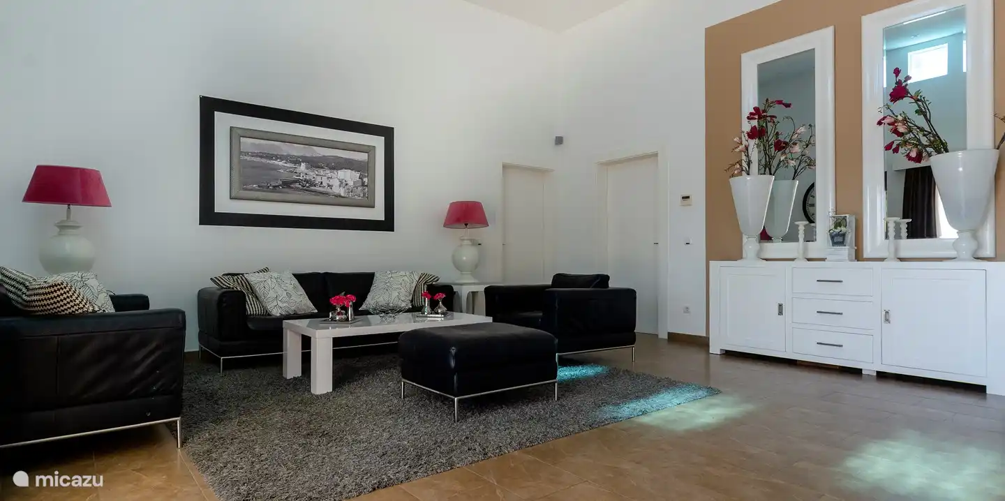 Woonkamer met plasma TV