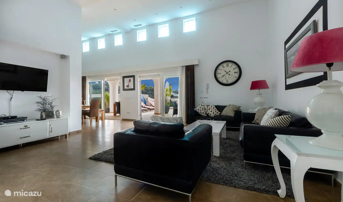 Woonkamer met plasma TV