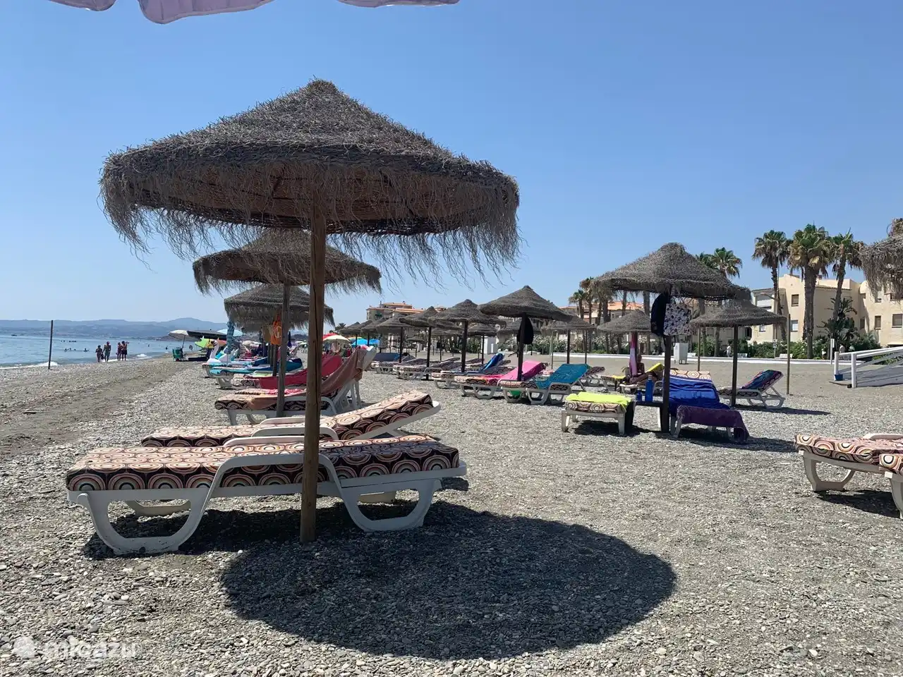 The lovely beach at Chiringuito Mambo