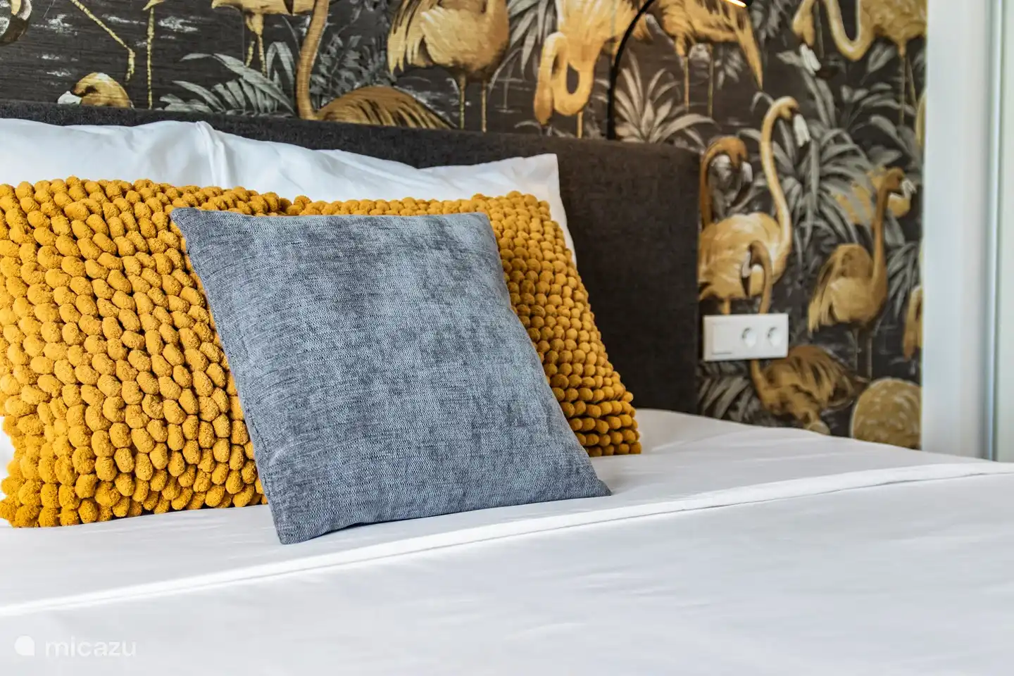 Flamingo-Schlafzimmer im Erdgeschoss