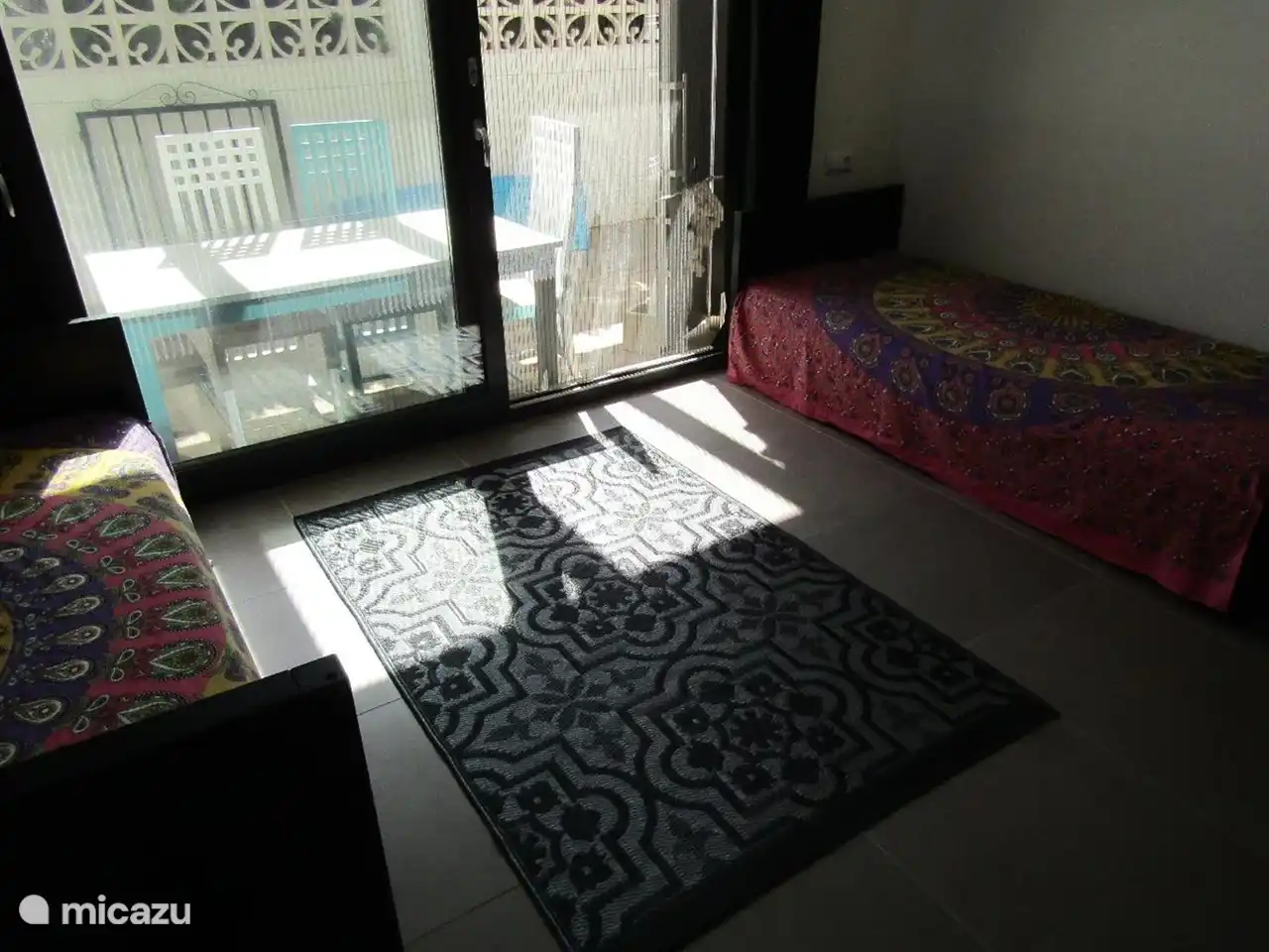 Drittes Schlafzimmer, das ebenfalls zwei Einzelbetten enthält. (Erdgeschoss)