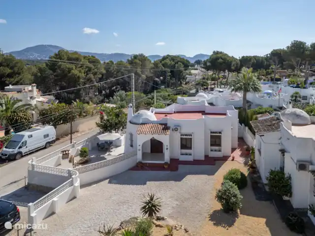 Casa Morisca huren in Spanje, Costa Blanca, Teulada - vakantiehuis Bovenaanzicht huis