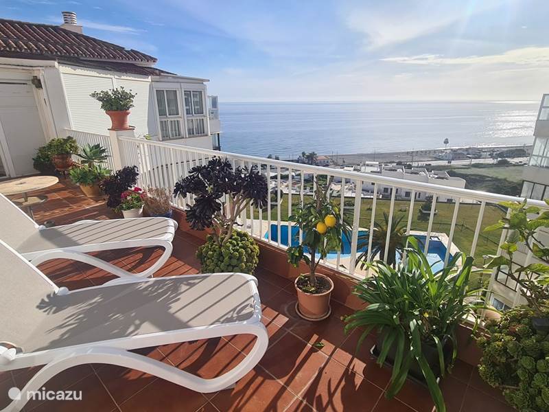Vakantiehuis Spanje, Costa del Sol, Torrox Appartement Prachtig penthouse 7 min. van strand