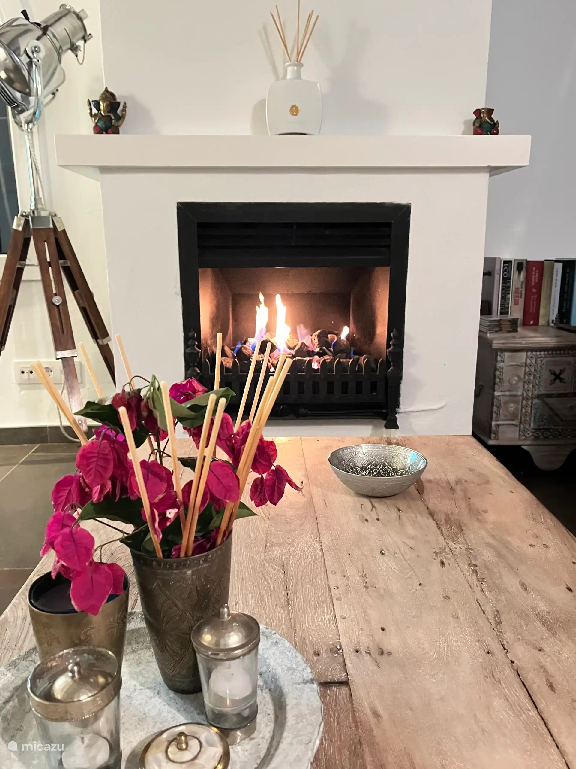 Precioso durante los meses de invierno dentro delante de la chimenea.