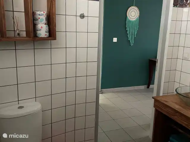 Villa Leguano Julianadorp Curaçao huren in Curaçao, Curacao-Midden, Julianadorp - vakantiehuis In de 2 badkamers bieden wij: handdoeken, groot en klein, haardroger, wasmand, kledinghaken