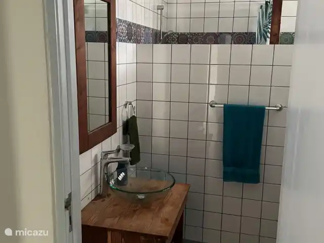 Villa Leguano Julianadorp Curaçao huren in Curaçao, Curacao-Midden, Julianadorp - vakantiehuis In de 2 badkamers bieden wij: handdoeken, groot en klein, haardroger, wasmand, kledinghaken
