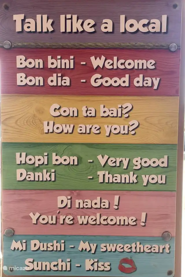 Auf Aruba wird viel Englisch und Niederländisch gesprochen, aber ein paar Worte Papiements sind auch immer schön.