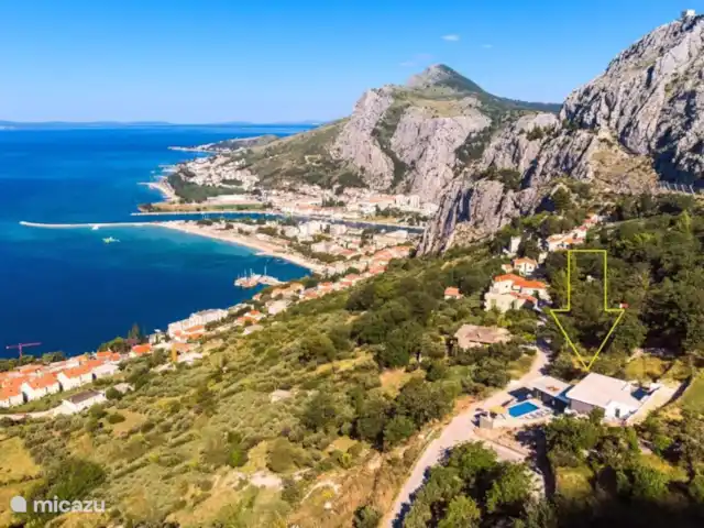 Villa Arina | Croatie, Dalmatie, Omis - villa La résidence est située près du niveau jaune.