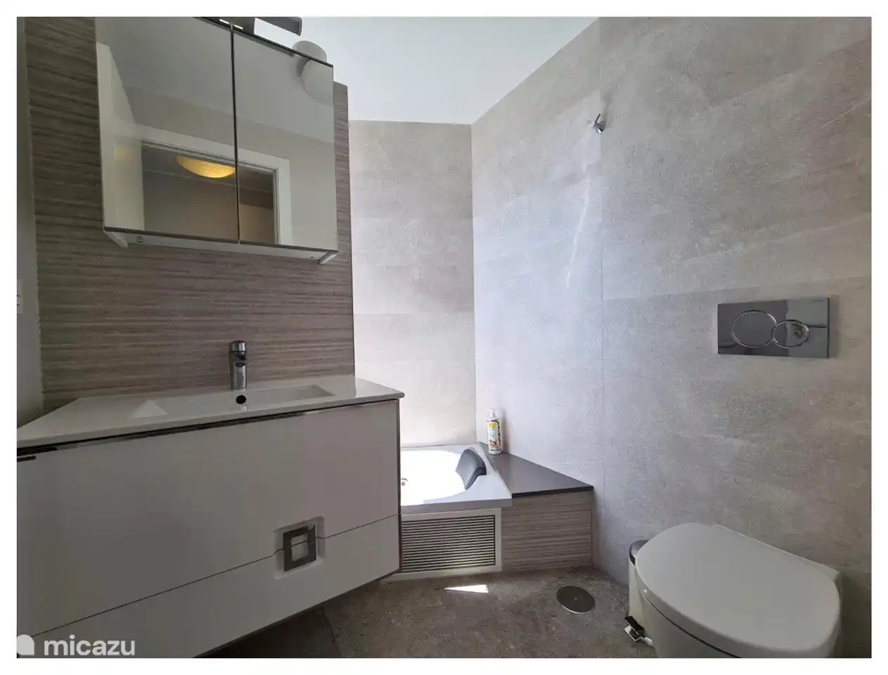 deuxième salle de bain avec bain et douche