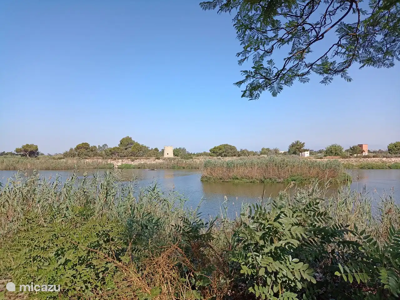 vue sur le Segura depuis la cuisine et la salle de bain