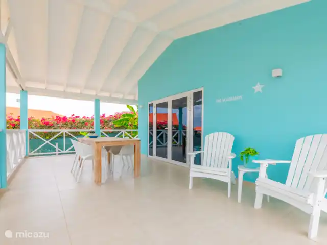 Kas Akwamarin *Beveiligd Resort* huren in Curaçao, Banda Abou (west), Fontein - vakantiehuis Porche view!