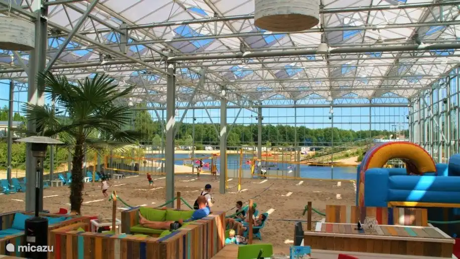 heureux, amusant, plage