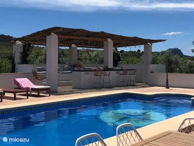 Fietsen, Spanje, Costa Blanca, Benissa, villa Casa Lucia  Buitenbar