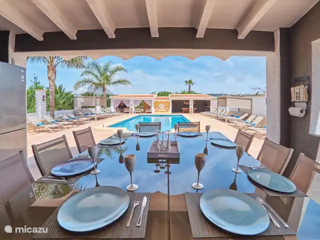 Villa Palm View | Espagne, Costa Blanca, Alicante - villa petite table à manger en plein air