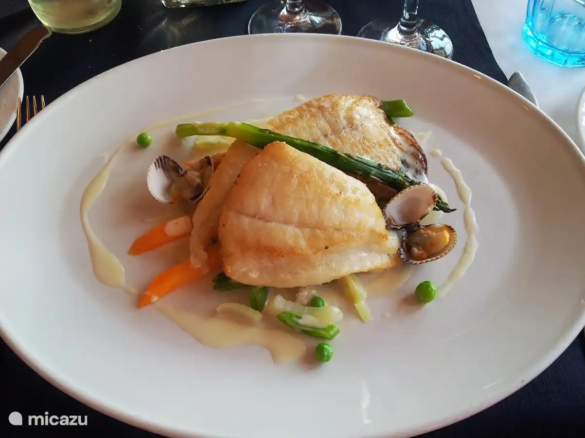 Heerlijk visgerecht. Ik vermoed dat ik dit gegeten heb in Caldas.