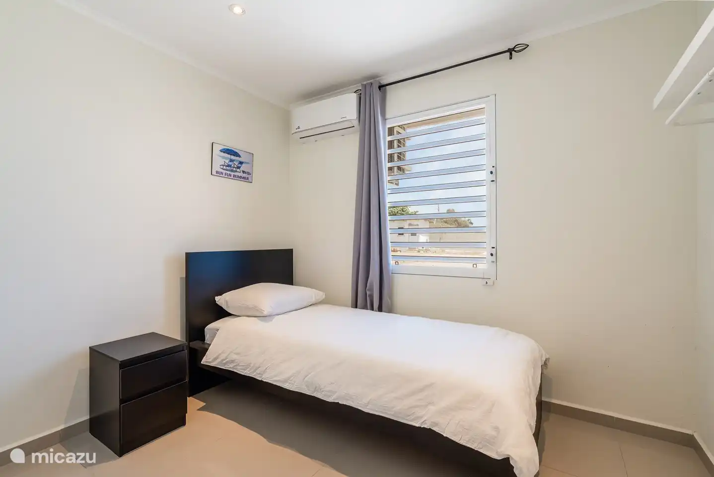 Derde slaapkamer, enkel bed - Villa Kenepa