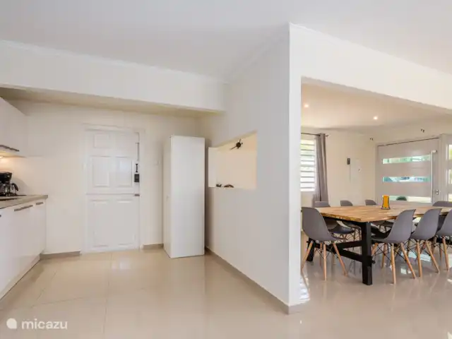 DEUX villas avec vue sur l'océan piscine privée | Curaçao, Banda Abou (ouest), Tera Korá - villa Cuisine et salle à manger - Villa kenepa
