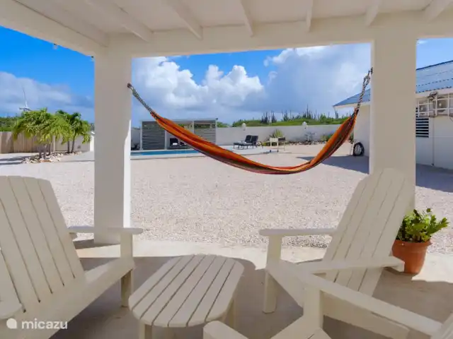 DEUX villas avec vue sur l'océan piscine privée | Curaçao, Banda Abou (ouest), Tera Korá - villa Hamac sur la véranda de la Villa Lagun