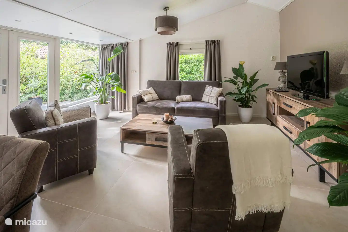 Beautifully decorated living room