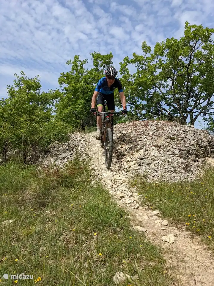 Oneindig mountainbiken.