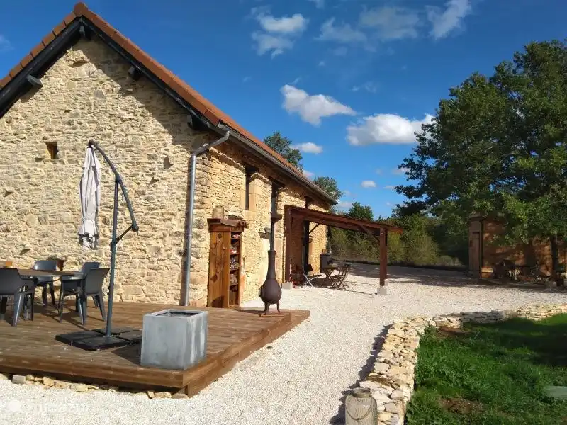 La  Bergerie gezien vanaf het weiland.