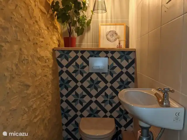 La Bergerie | France, Lot, Thédirac - maison de vacances Les toilettes au rez-de-chaussée/