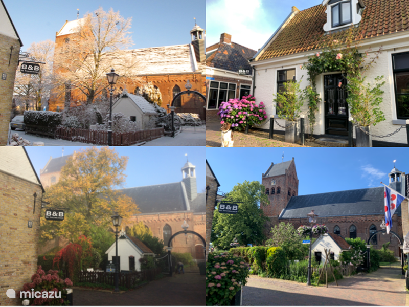 Maison de Vacances Pays-Bas, Frise, Grouw Chambres d'hôtes B&De Thuiskamer -Chambre du port-