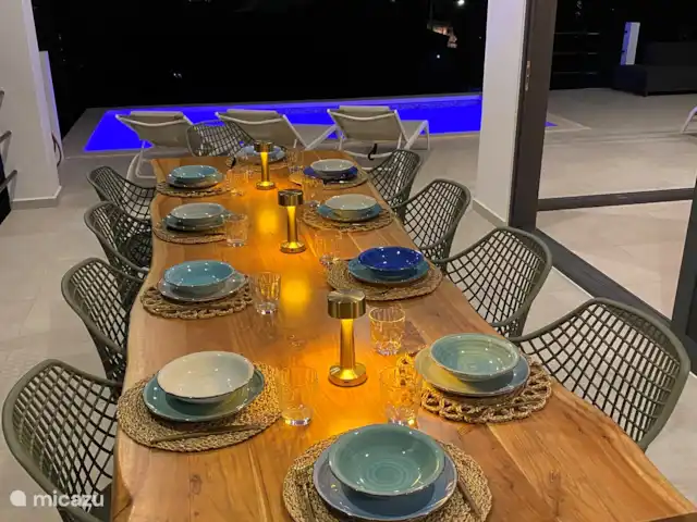 Villa Yuana | Curaçao, Banda Ariba (est), Cas Grandi - villa Porche de nuit